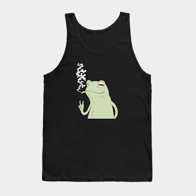 FROG SMOKING Tank Top by theblack futur